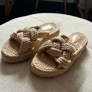 H&M Platform Rope Sandals (Size 38)